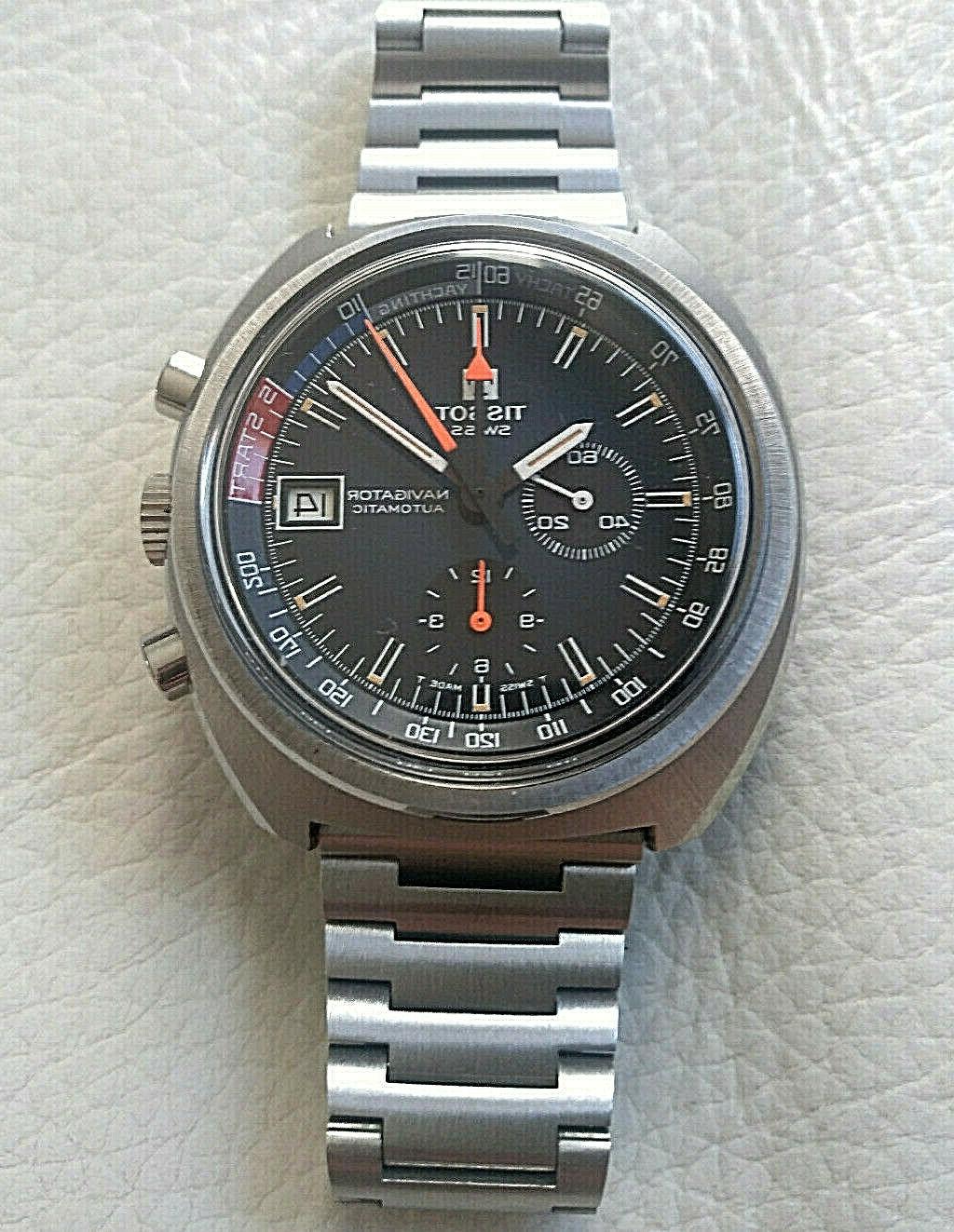 navigator yachting crono acciaio lemania 1341