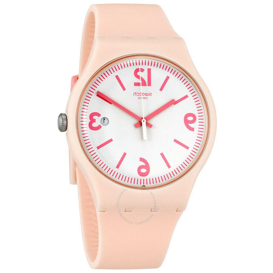 neu damen suop400 smart 41mm pink gummiband