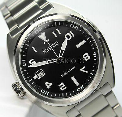 nuovo automatico uomo tempo nero acciaio nj0100