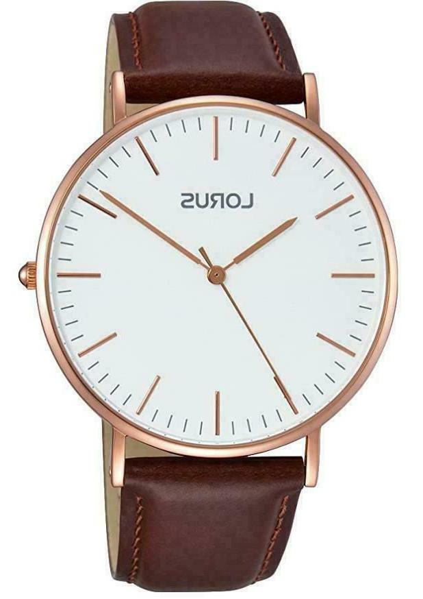 nuovo da uomo orologio sottile oro rosa