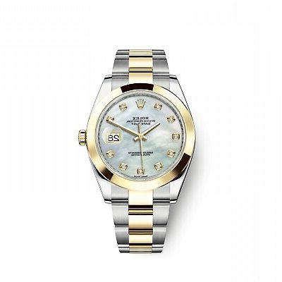 nuovo datejust 41 mm madreperla diamante acciaio