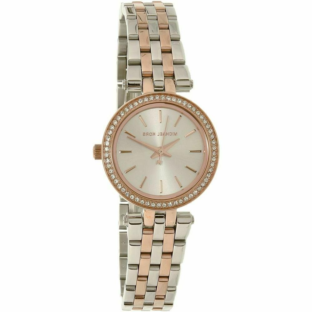 nuovo mk3298 donna bicolore petite darci orologio