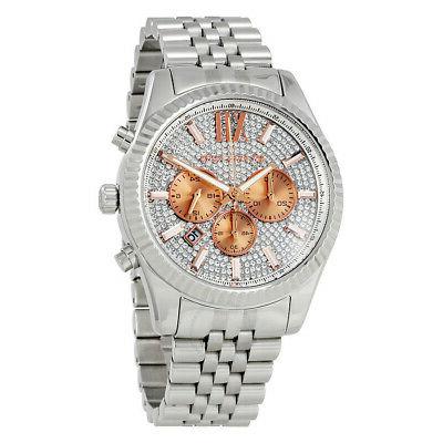 nuovo mk8515 da uomo lexington orologio cronografo