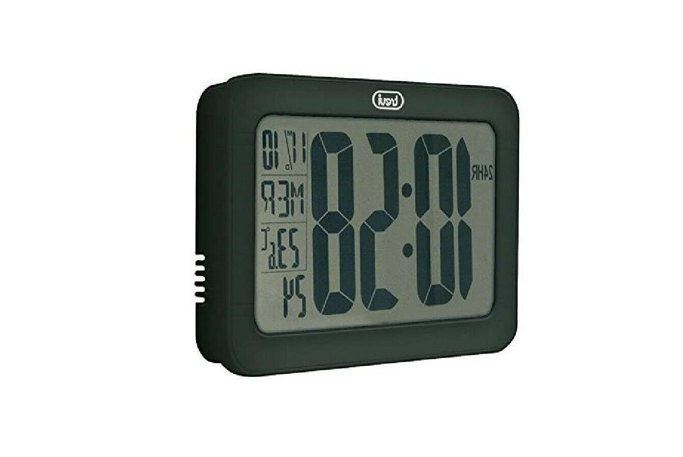 om 3328 orologio muro digitale nero o