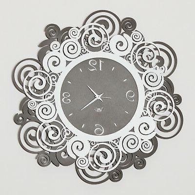 orfeo orologio da parete design particolare bianco