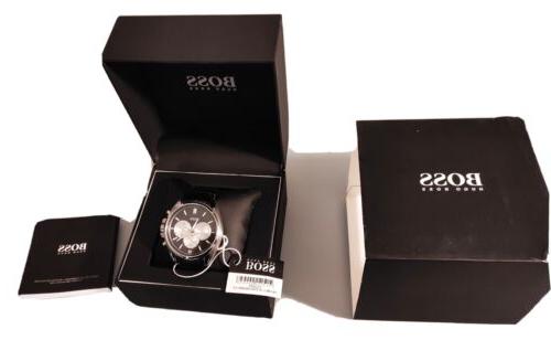 orologio 1512879 da uomo cronografo pelle nero