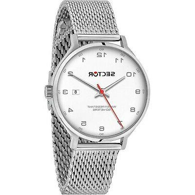 orologio 370 r3253522006 watch acciaio bianco maglia