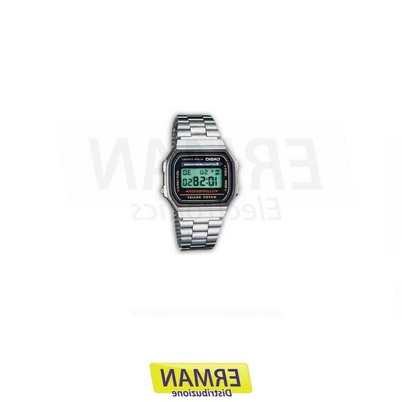 orologio a 168wa acciaio inox digitale da