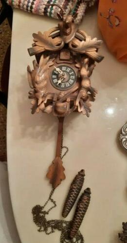 orologio a cucu antico foresta nera pendolo