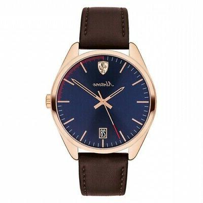 orologio abetone pelle marrone 42 mm fer0830500
