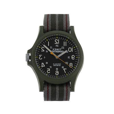 orologio acadia 40mm verde nero cint tess