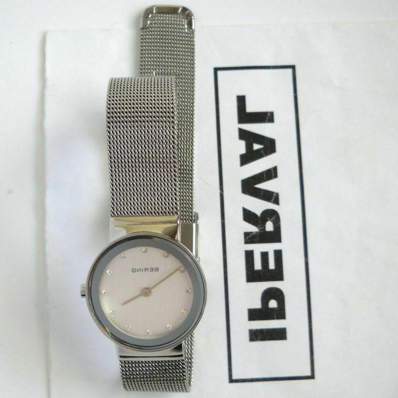 orologio acciaio classic donna swarovski maglia mesh