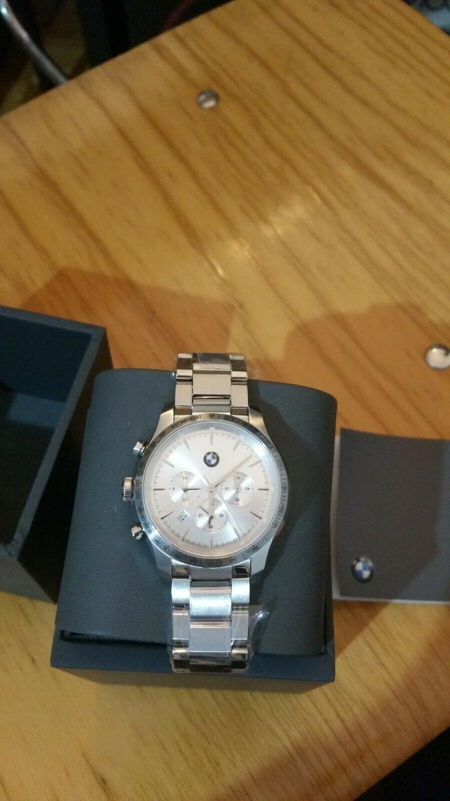 orologio acciaio uomo silver con marchio motorsport