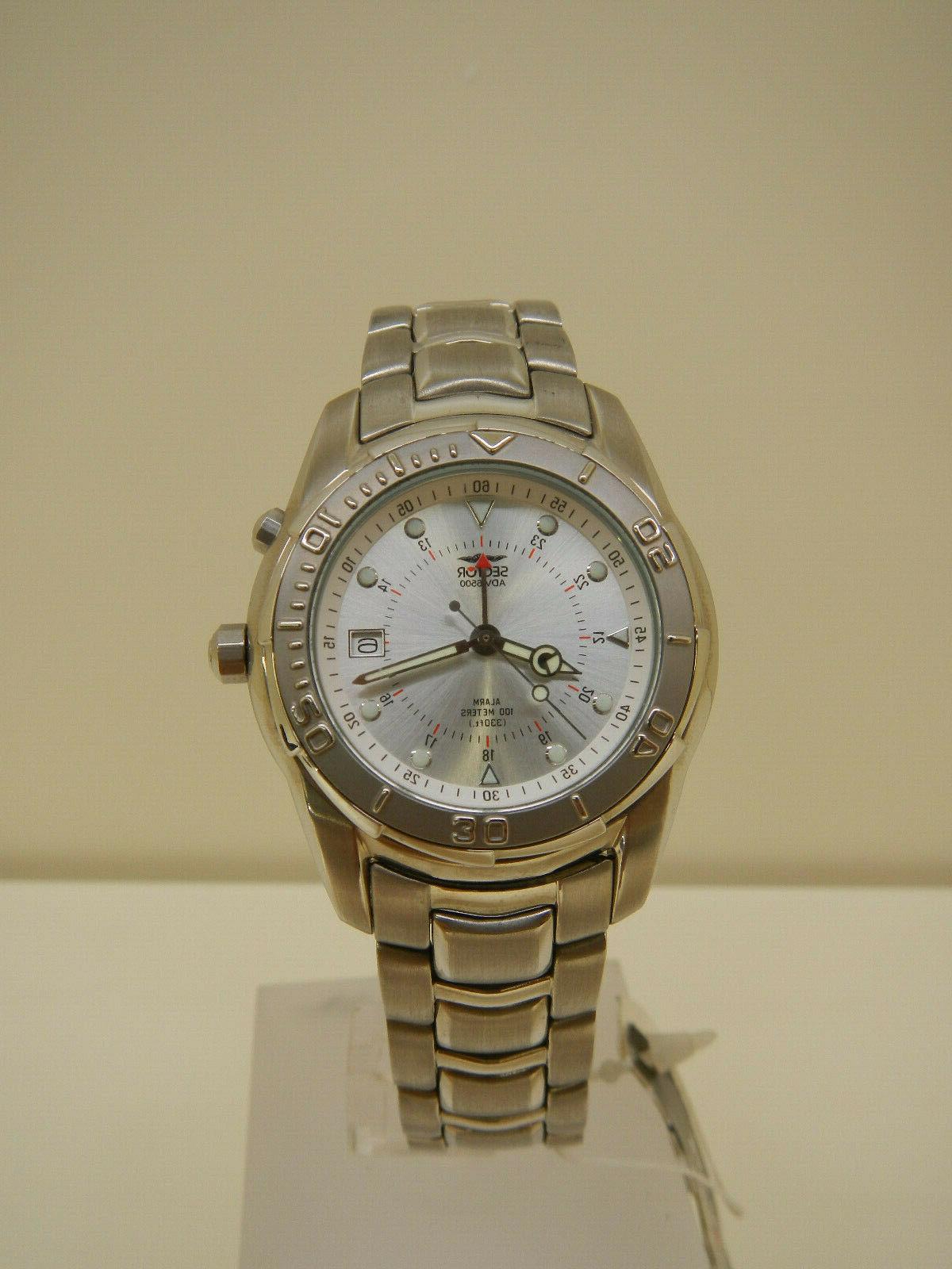 orologio adv 6500 38mm acciaio alarm bianco