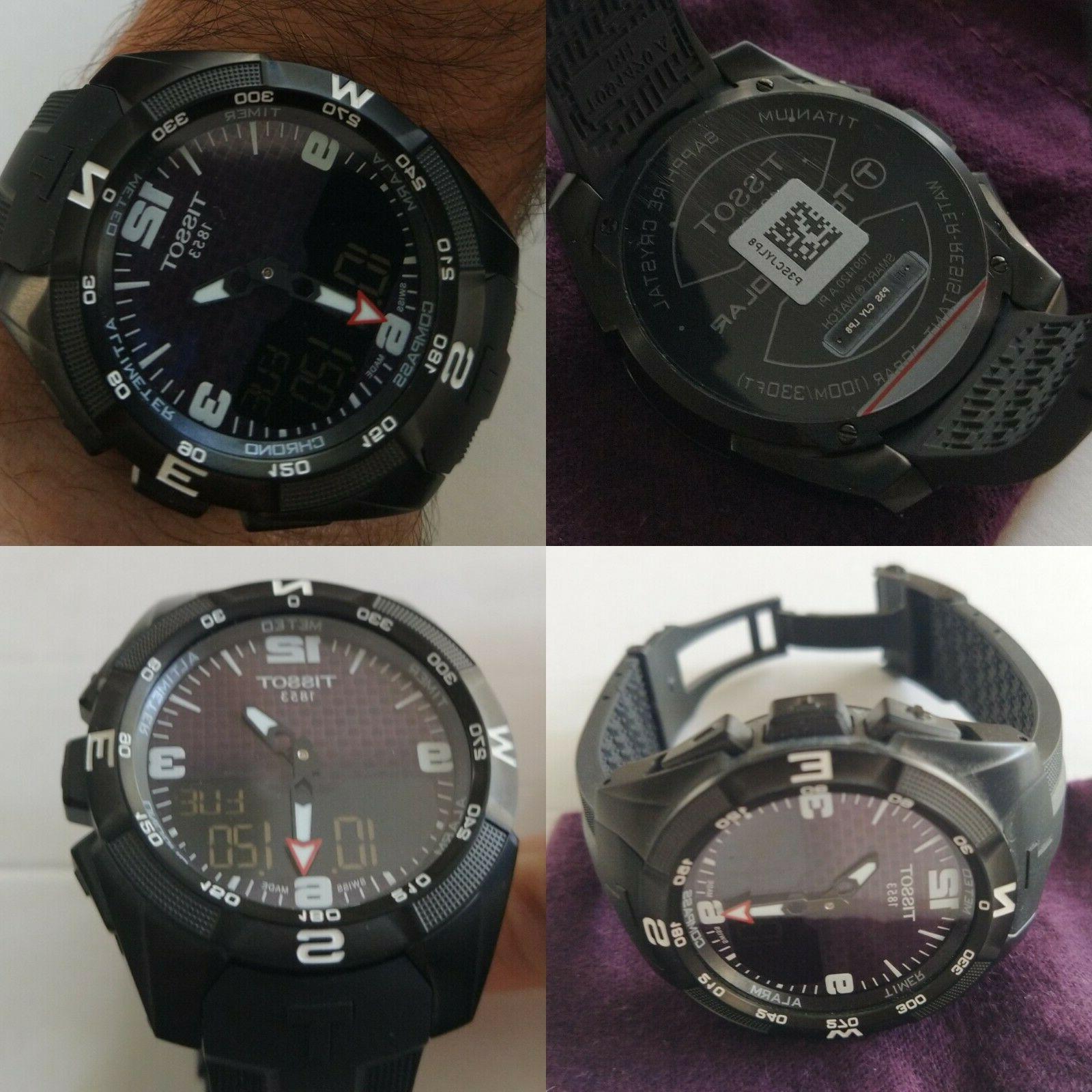 orologio al quarzo t touch solar nero