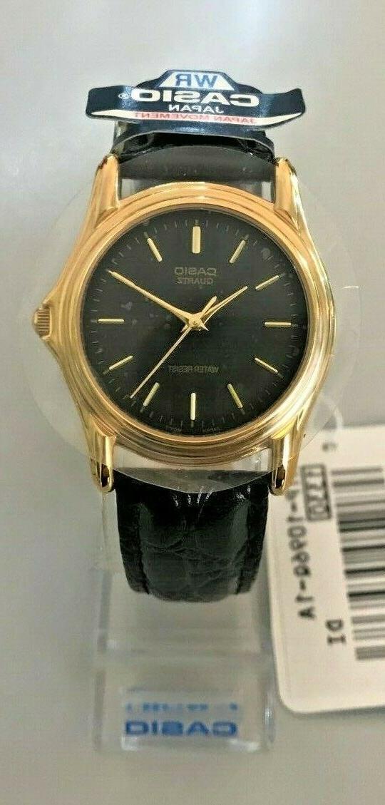 orologio analogico cassa laminata cinturino pelle mtp