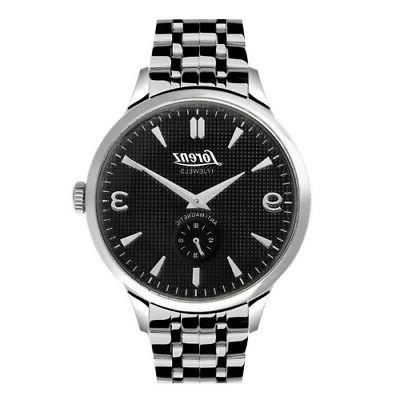 orologio anniversary meccanico acciaio nero 42 mm