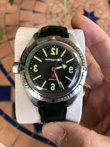 orologio anphibia ottagonale meccanico a carica manuale