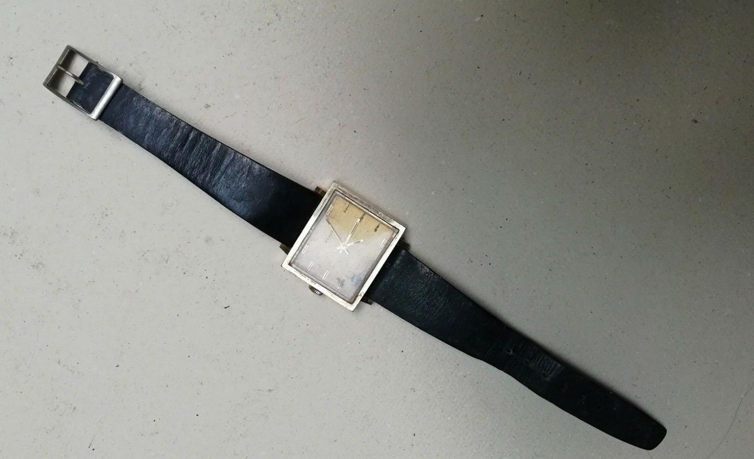 orologio antico quadrante rettangolare marca timex da