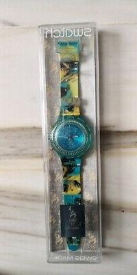 O Swatch Aquachrono Modello Mark Spitz Sbz103. Nuovo E Raro.