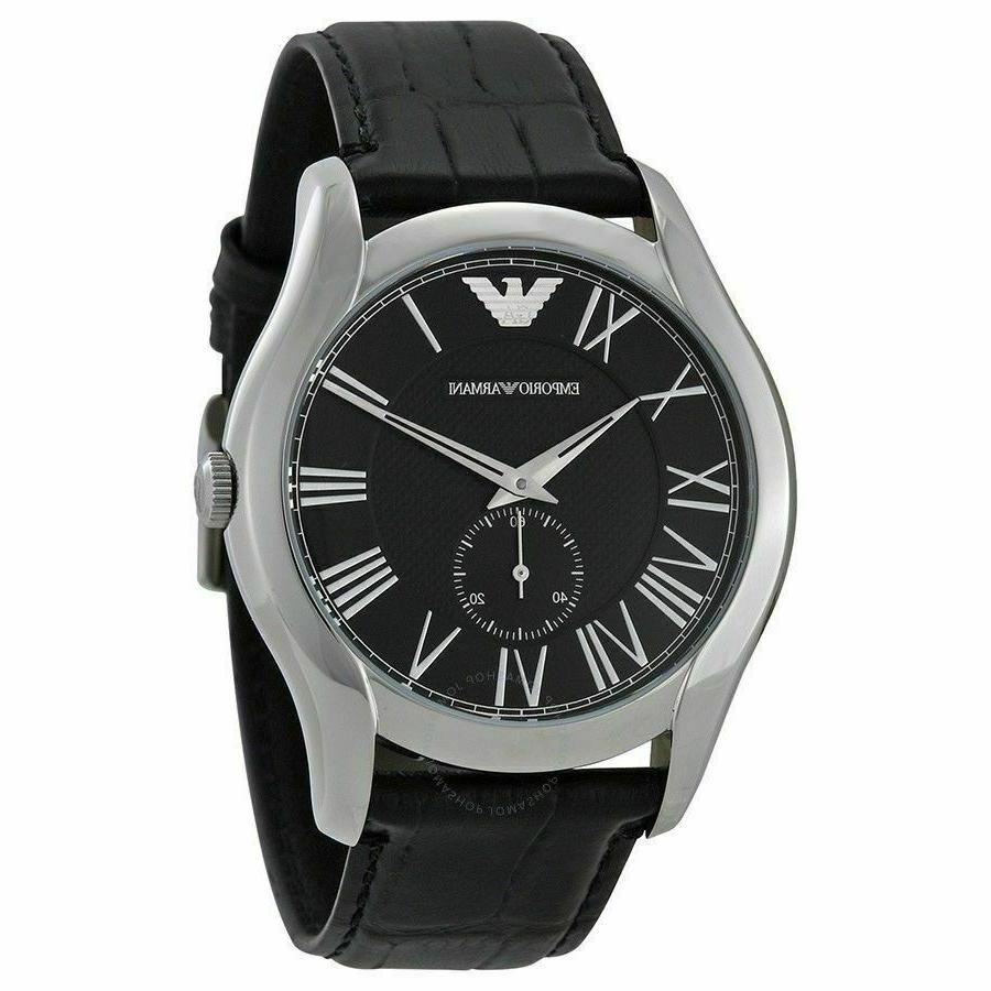 orologio ar1703 nero pelle nuovo watch