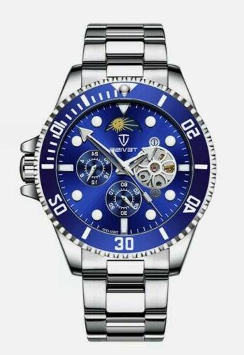 orologio automatico acciaio con fasi lunari cart