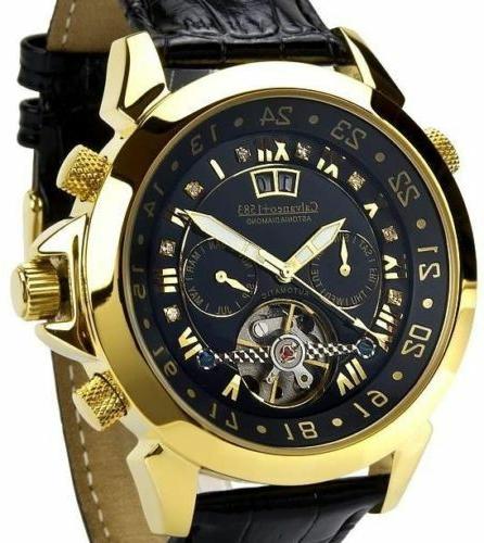 orologio automatico calvaneo 1583 astonia diamond gold