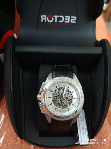 orologio automatico uomo con cinturino in pelle