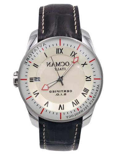 orologio aviatore titanio 43mm 452wplm 330 pelle