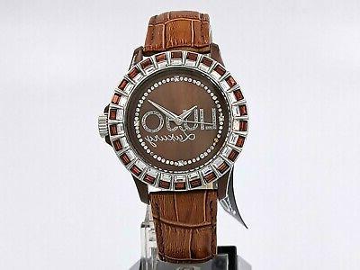 orologio baguette marrone tlj162 elegante quarzo cinturino