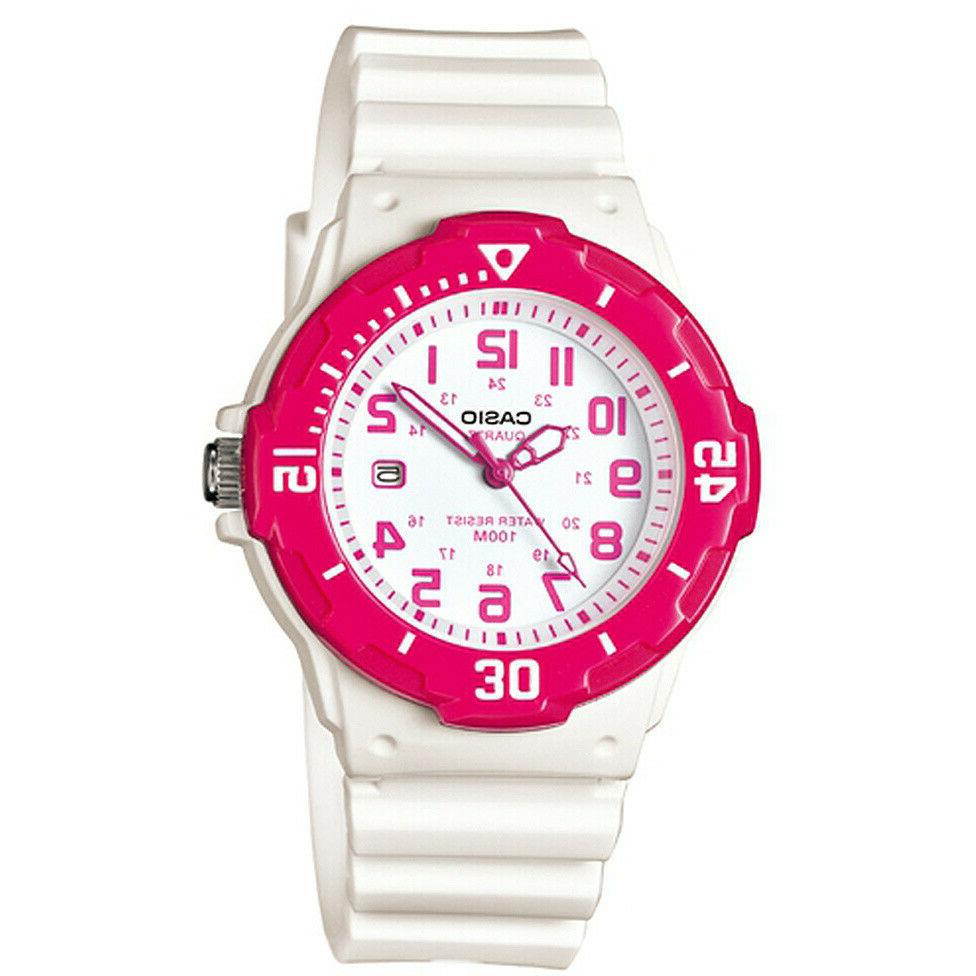 orologio bambino solo tempo bianco rosa lrw