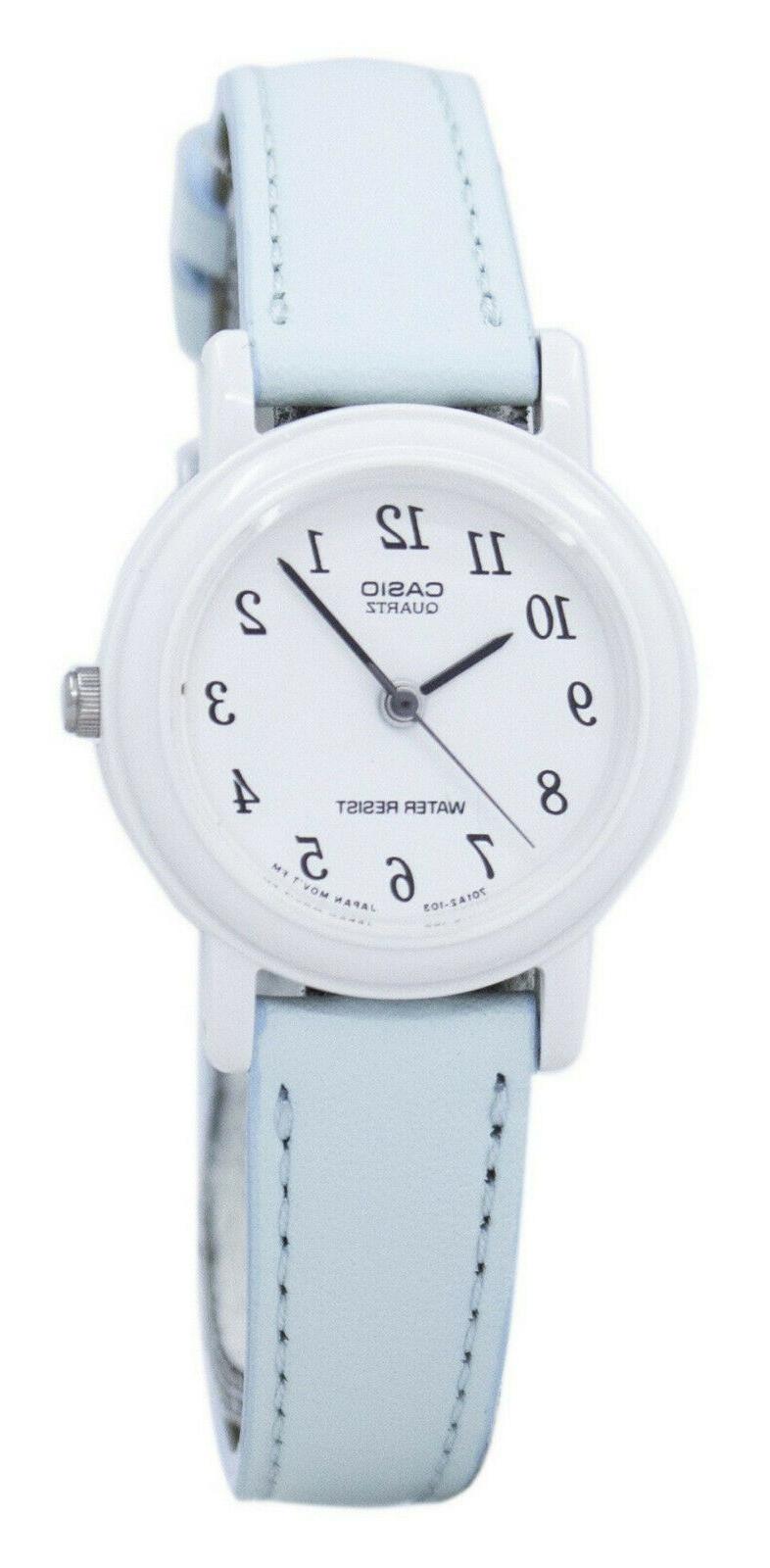 orologio bimbo in pelle azzurro 24mm lq139l