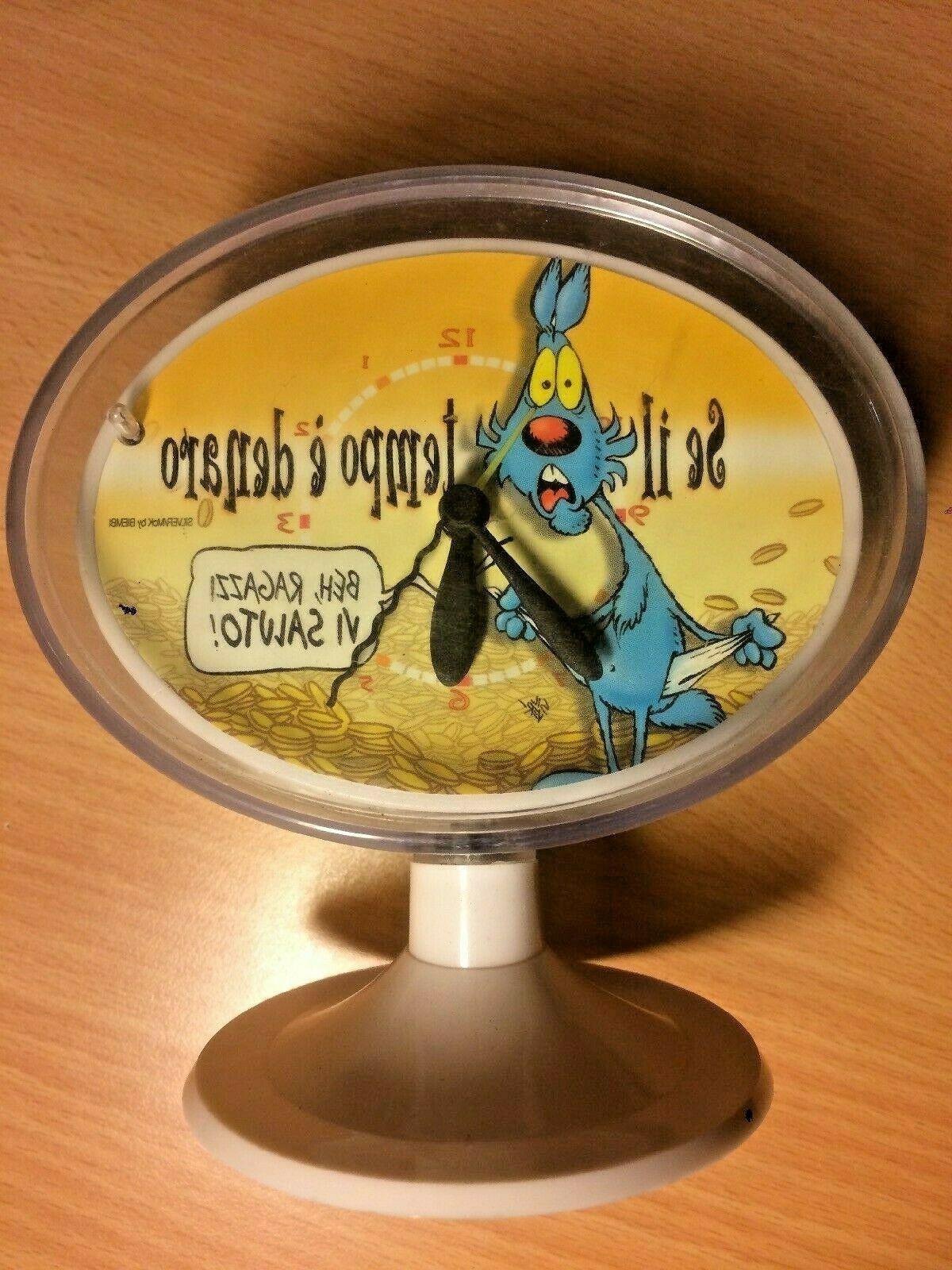 orologio cameretta scrivania sveglia lupo alberto da
