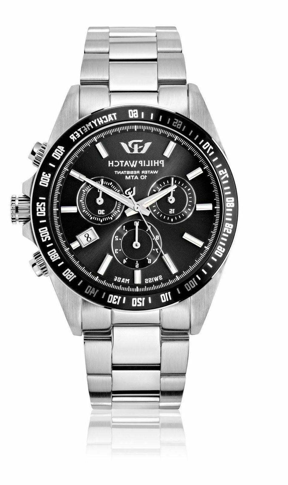 orologio caribe r8273607002 uomo watch cronografo nero