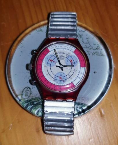 orologio chrono ag 1990 pila cinturino elastico