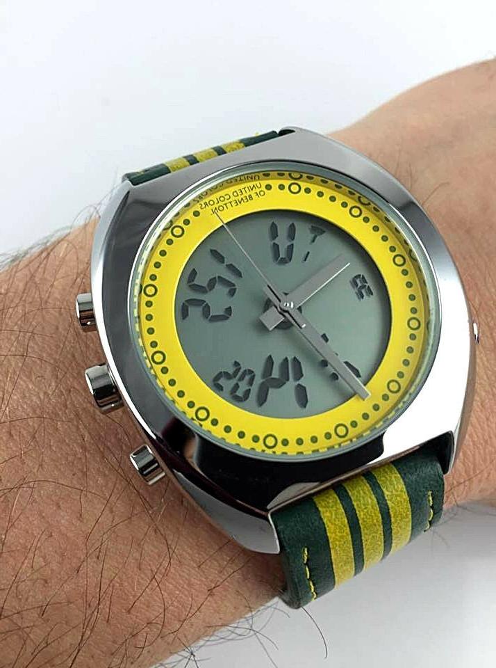 orologio chrono alarm ana digi acciaio new