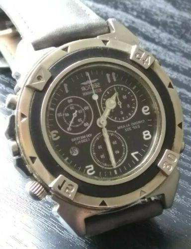 orologio chrono alarm vintage diver 100mt expander