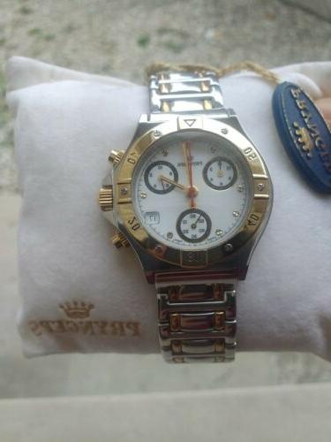 orologio chrono unisex quarzo acciao bicolore laminato