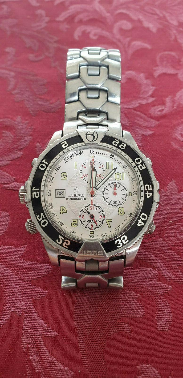 orologio chronograph acciaio non funzionante