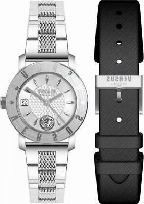 orologio cinturino donna versace logo vsp773018 acciaio