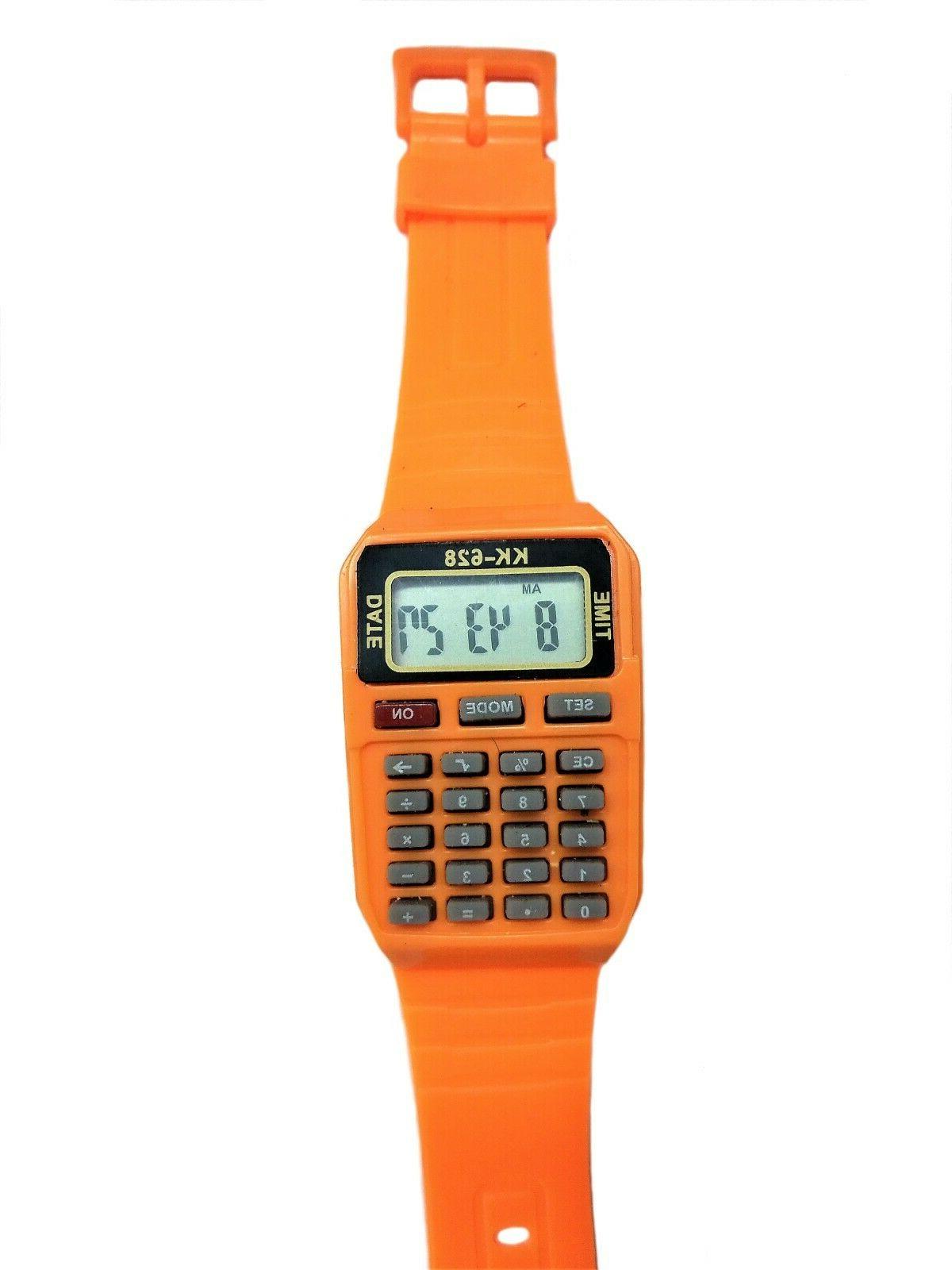 orologio con calcolatrice digitale da polso per