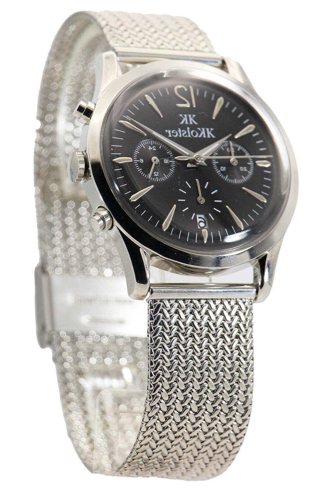 orologio con cronografo uomo quarzo elegante stile