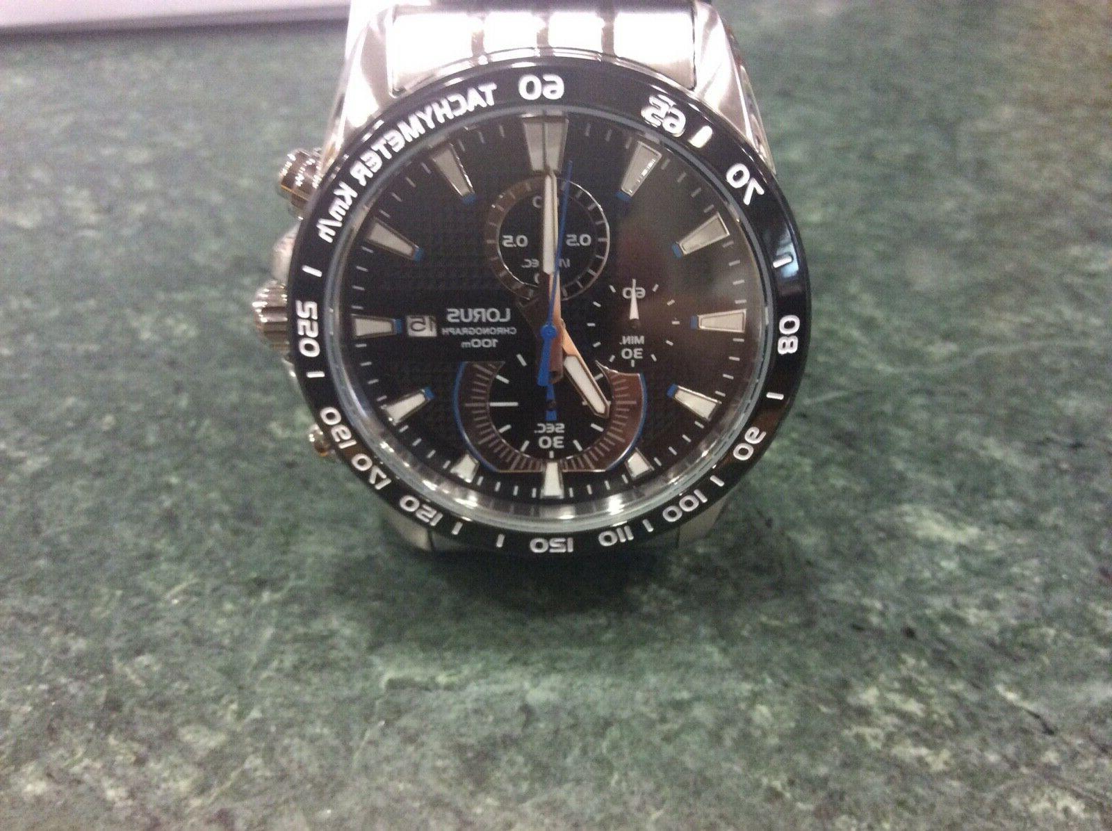 orologio crono acciaio nuovo bellissimo