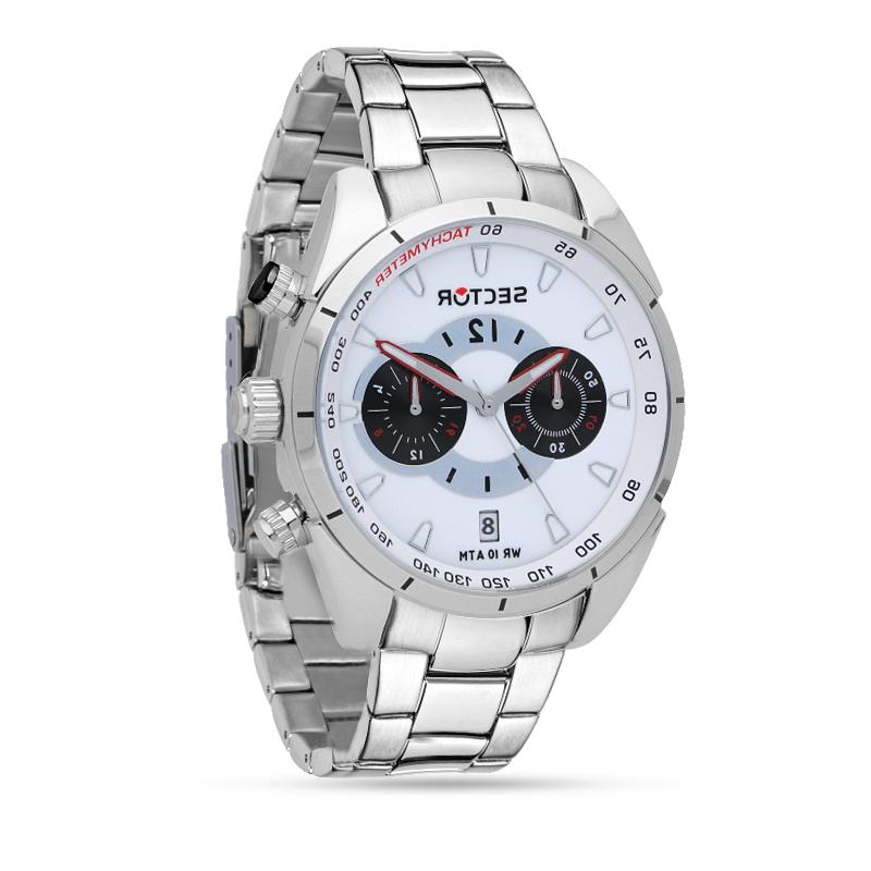 orologio cronografo 330 data in acciaio uomo
