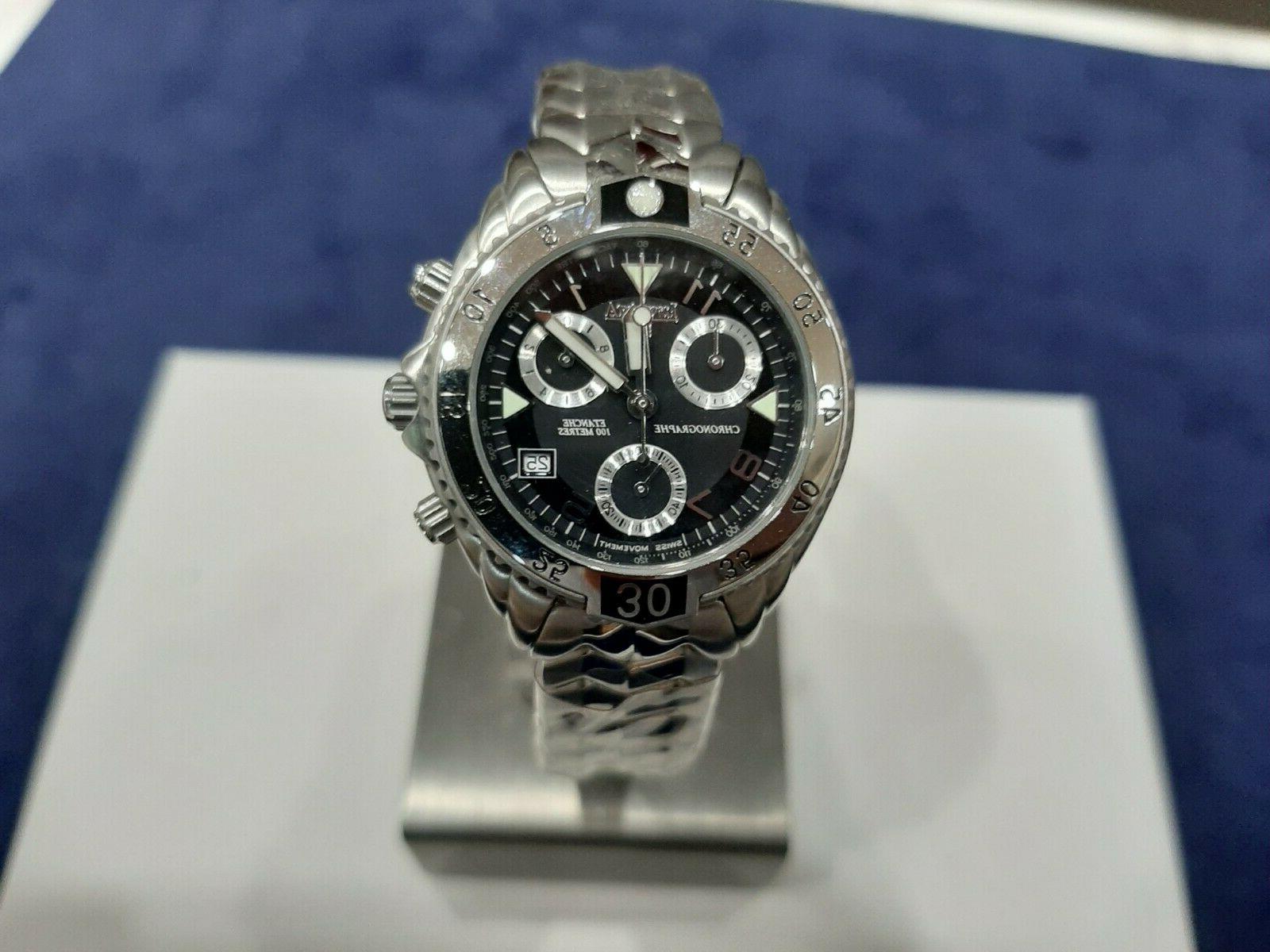 orologio cronografo donna quadrante nero