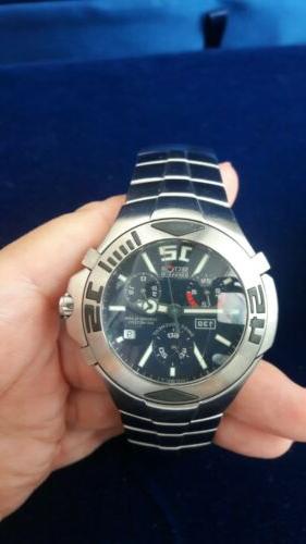 orologio cronografo expander in acciaio con crono