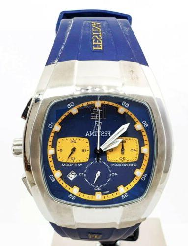 orologio cronografo f6720 acciaio silicone quarzo uomo