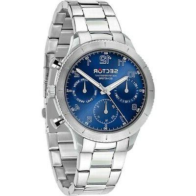 orologio cronografo quarzo con cinturino in acciaio