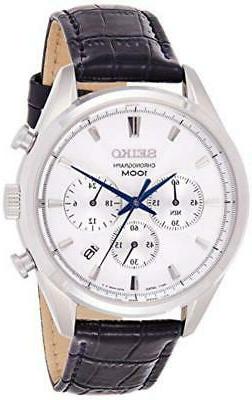 O Cronografo Quarzo Uomo Con Cinturino In Pelle Ssb291p1 - N