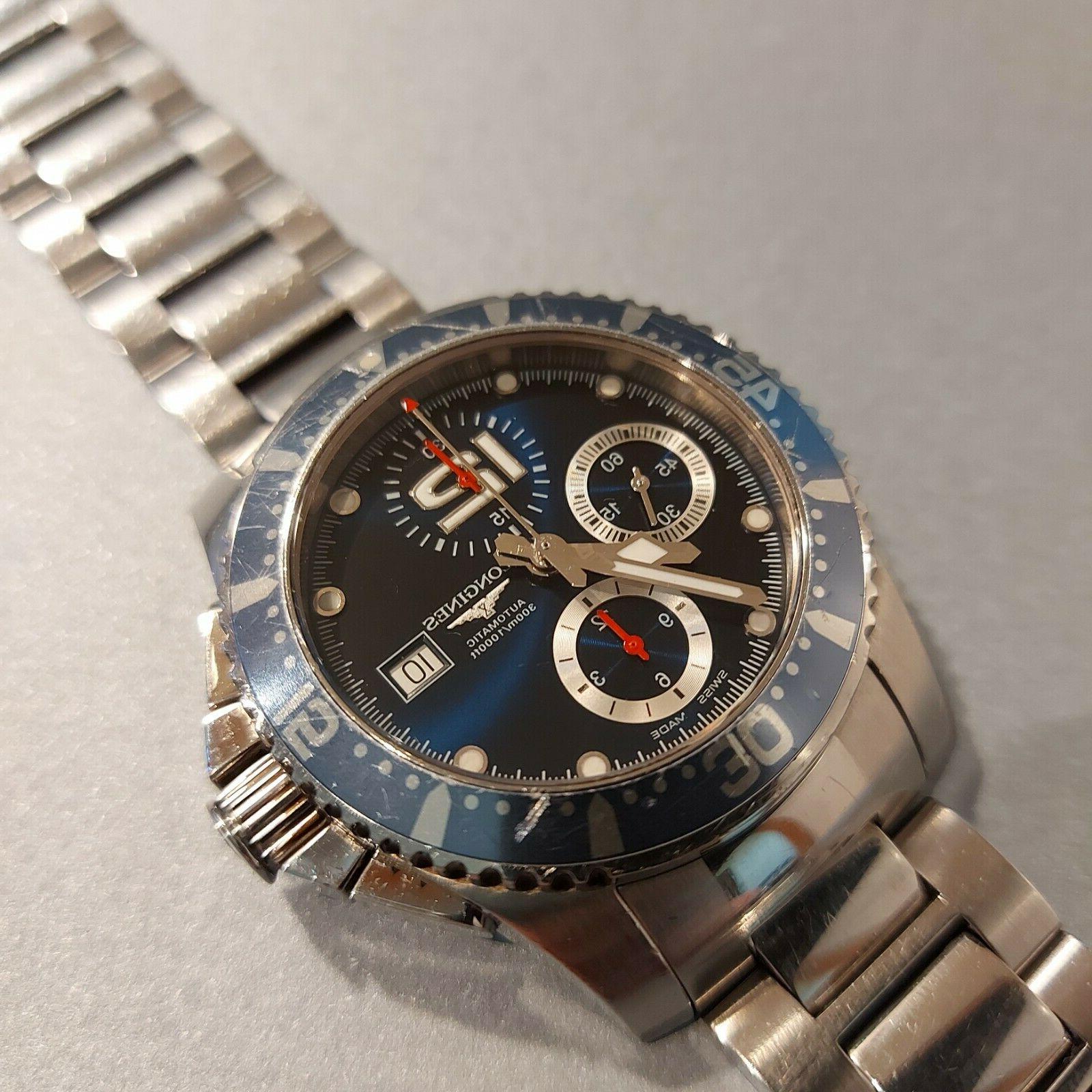 orologio cronografo sub hydro conquest diver chronograph